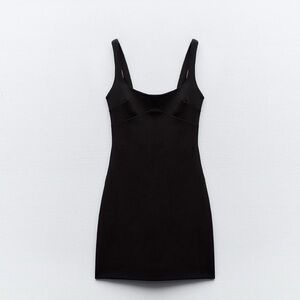 Zara Tailored Mini Black Dress Summer 2024 MUST HAVE